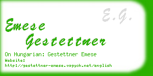 emese gestettner business card